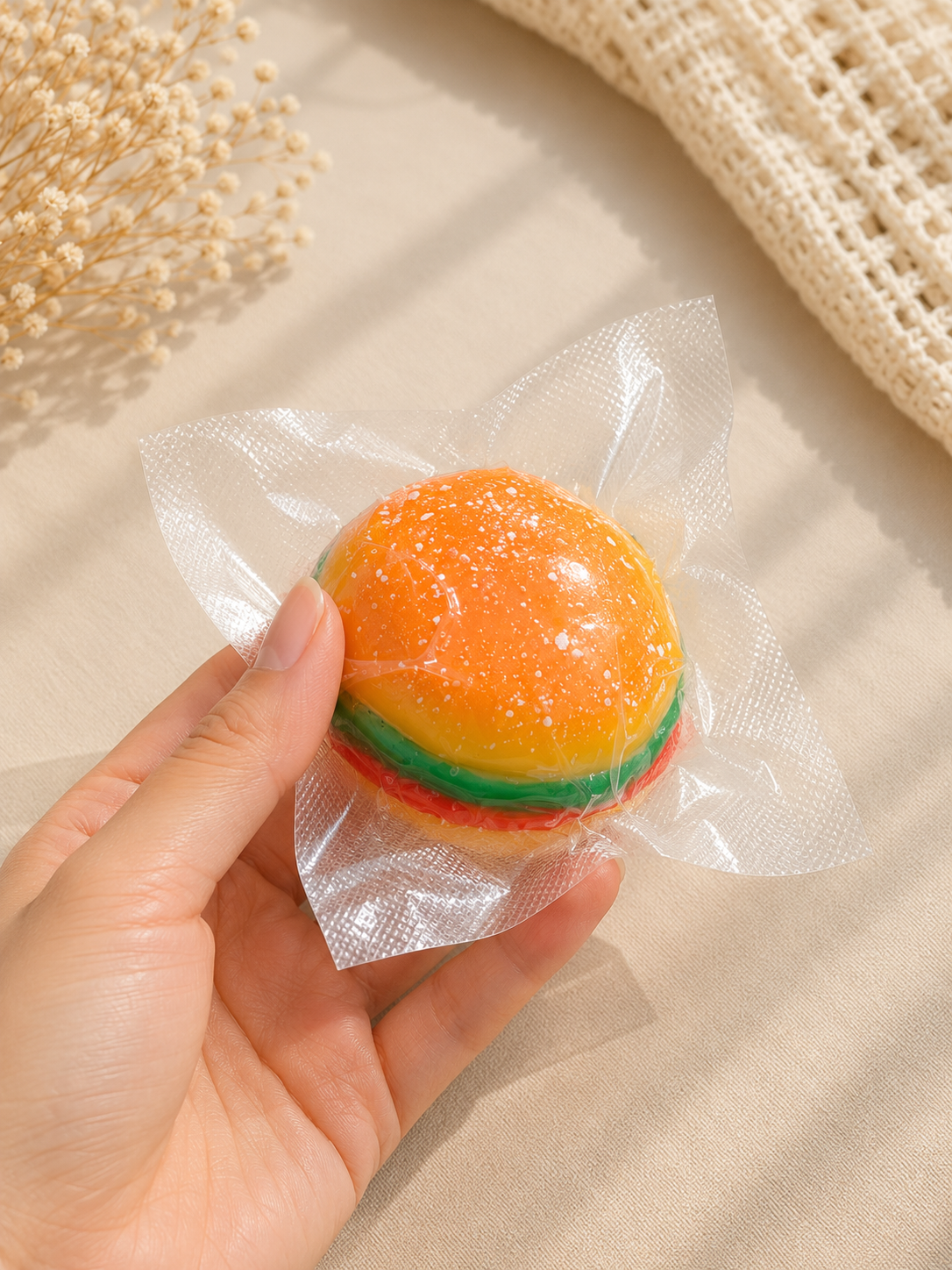 🍔✨ Crunchy Burger Squishy