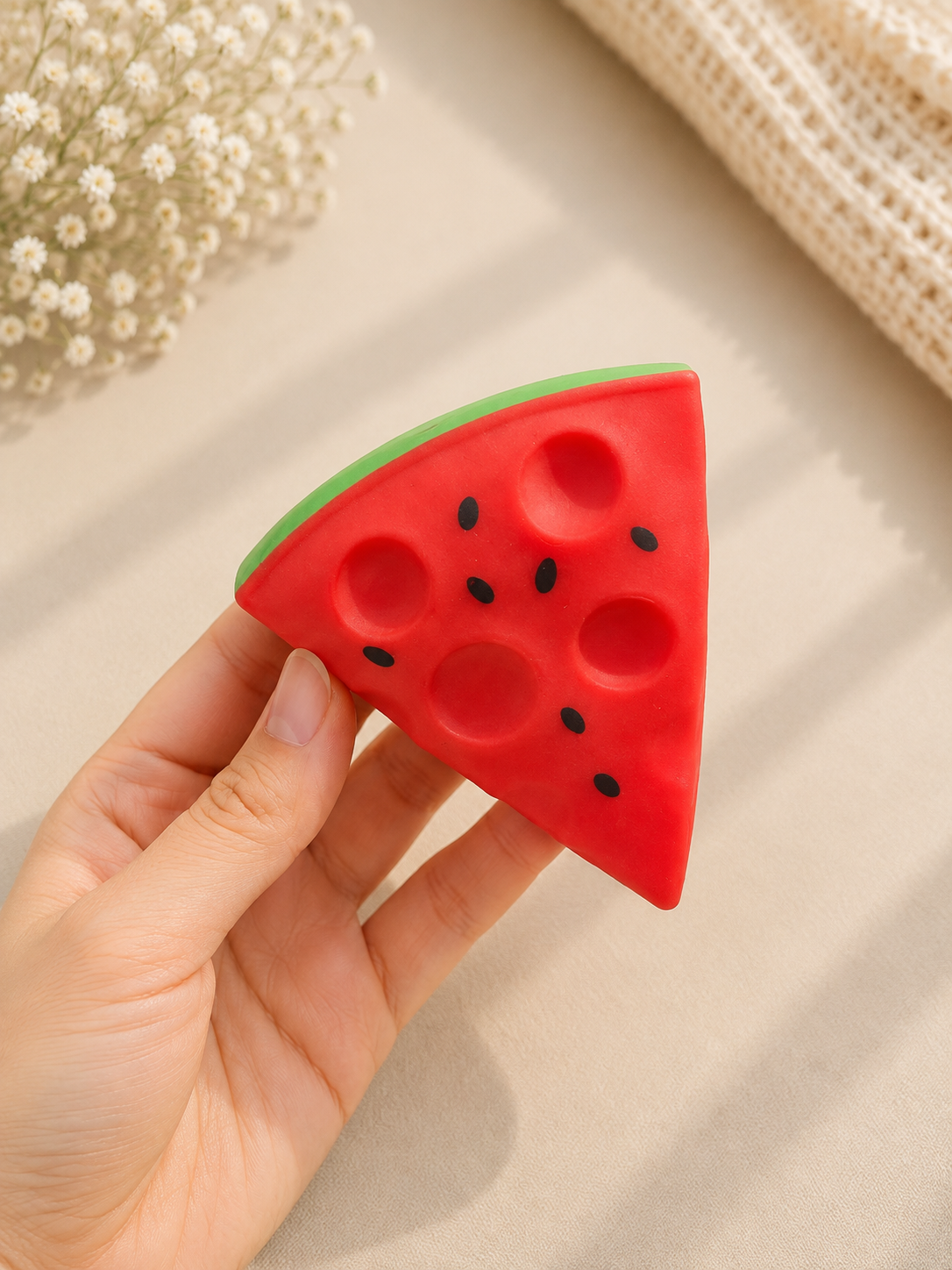 🍉❤️ Watermelon Slice Crunch Squishy ✨