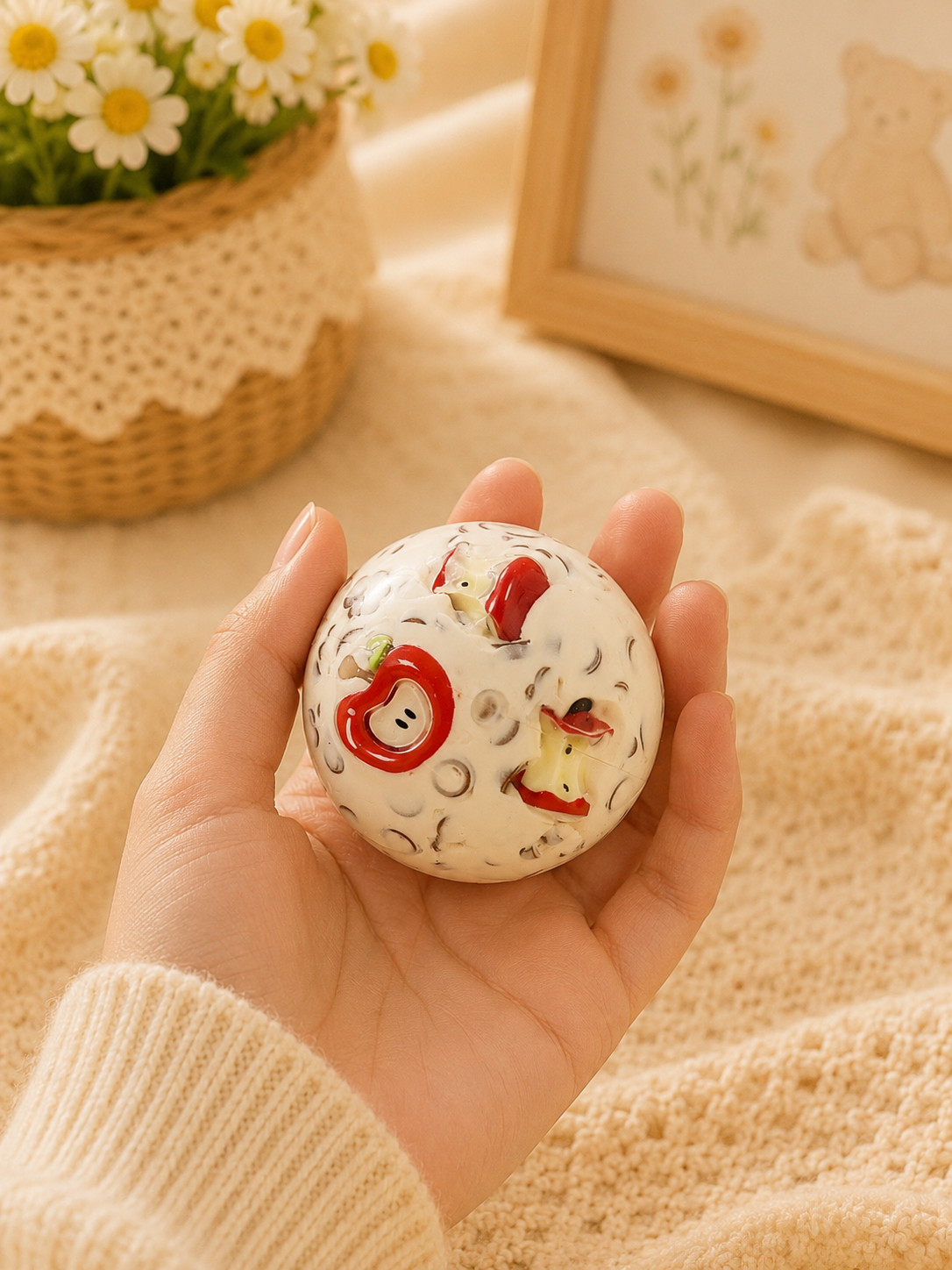🍎✨ Handmade Crunchy Apple Ball