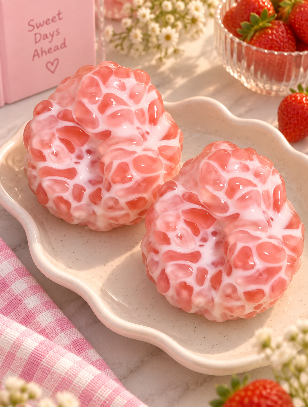 🍓 Strawberry Pebble Cream