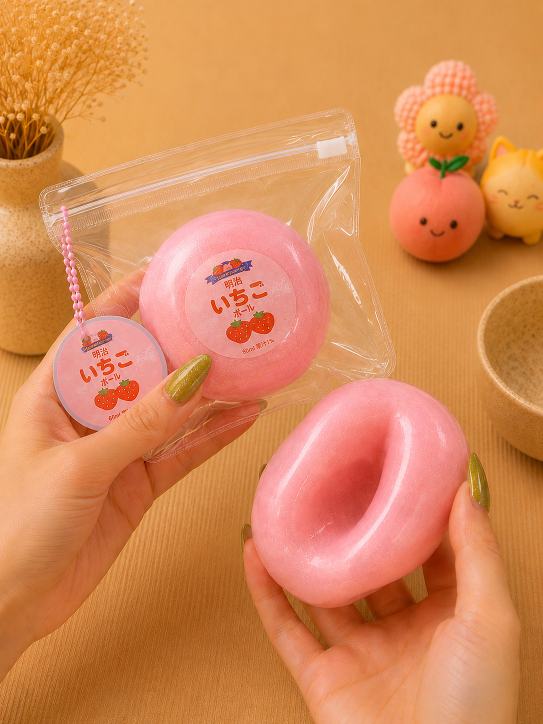 🍓 Strawberry Sorbet Ice Cream Squishy