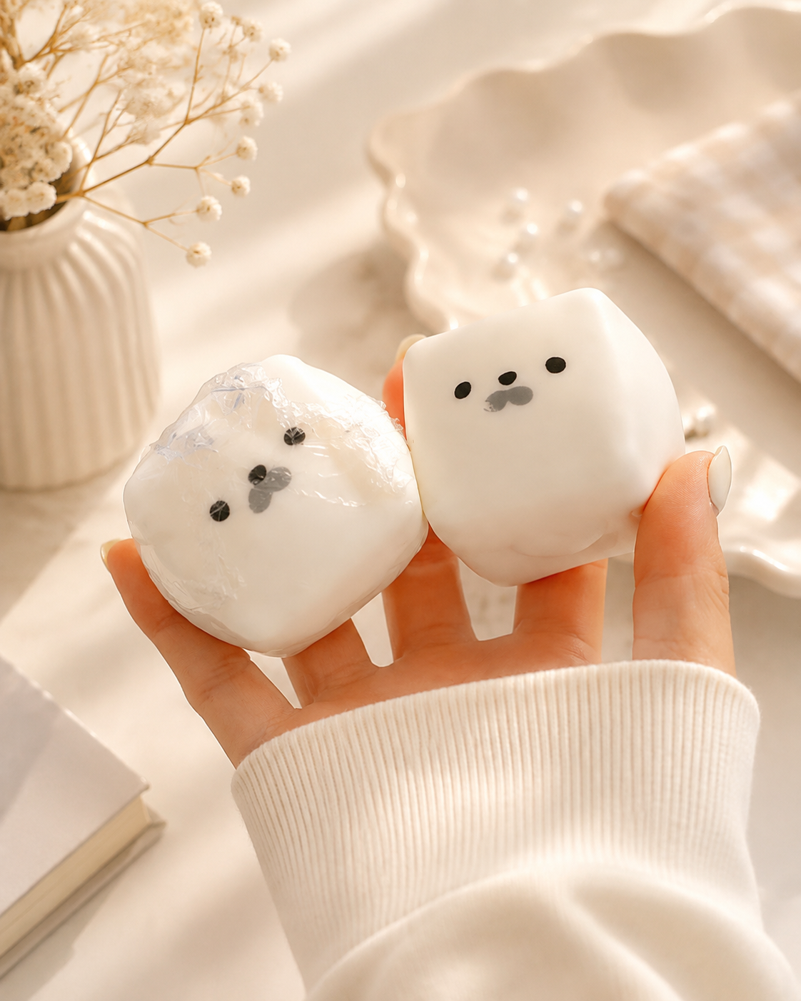 🦭🤍 Crunchy Seal Block Squishy