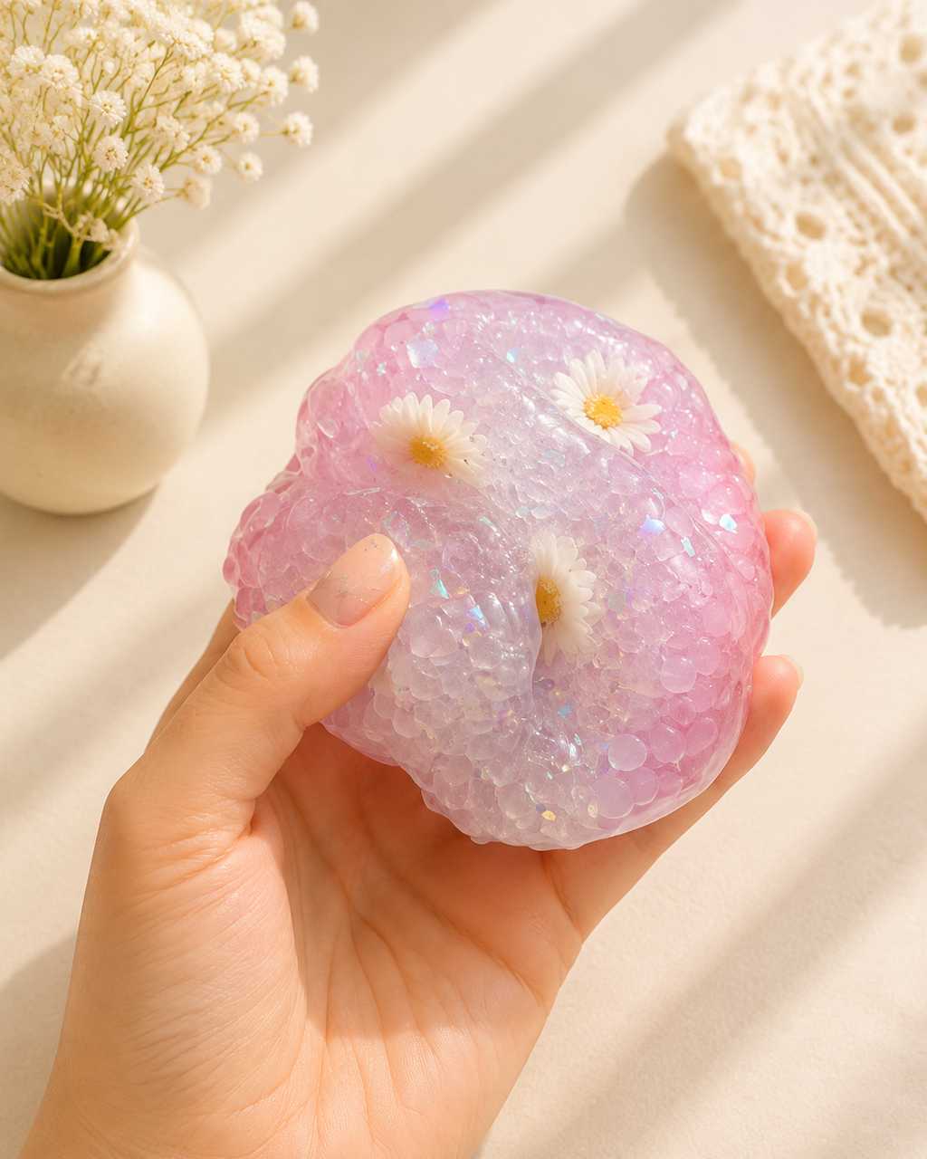 🌸✨ Blossom Charm Sizzle Squishy
