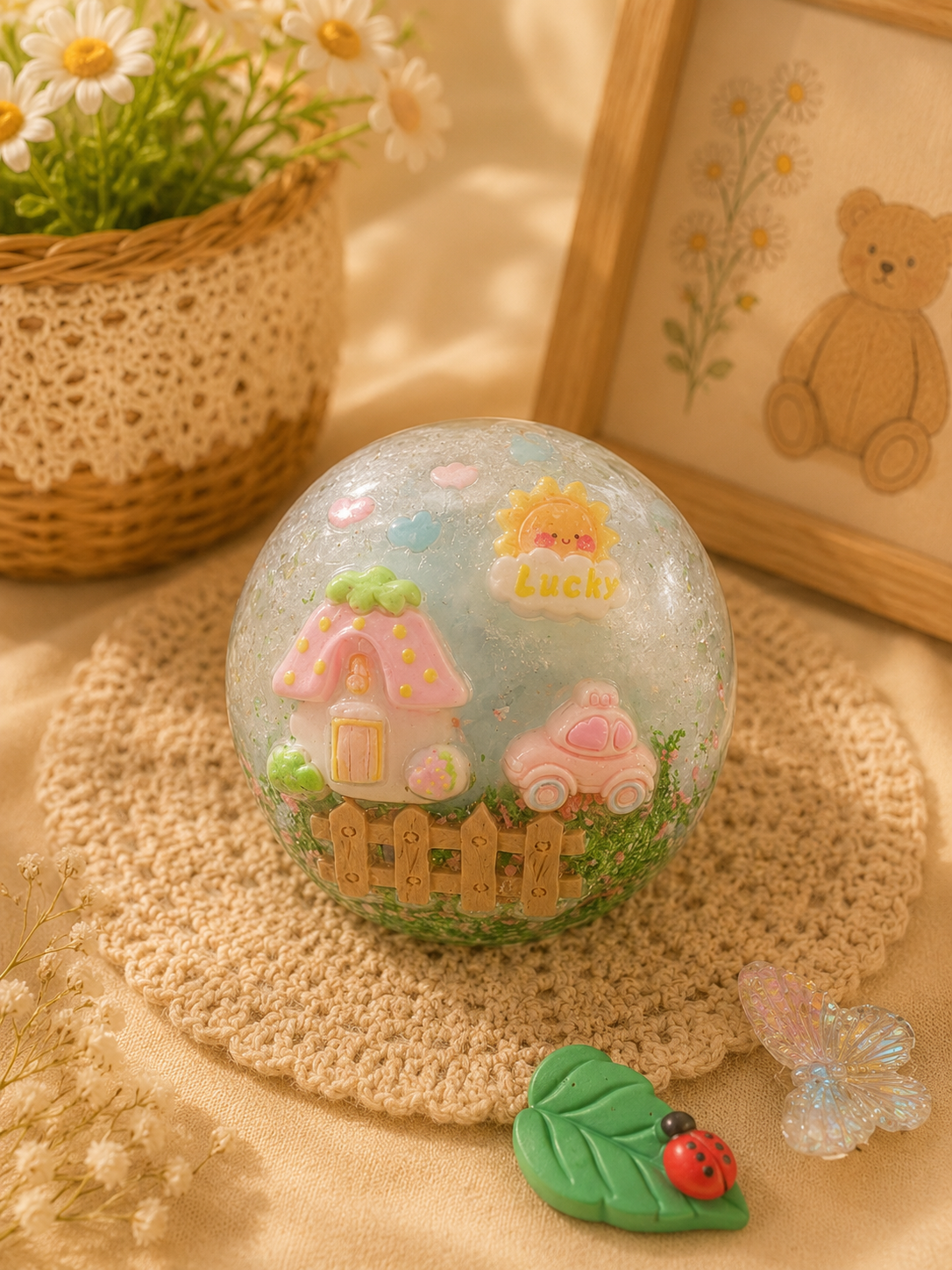 🏡 Lucky Cottage Squishy Ball ☀️🌸
