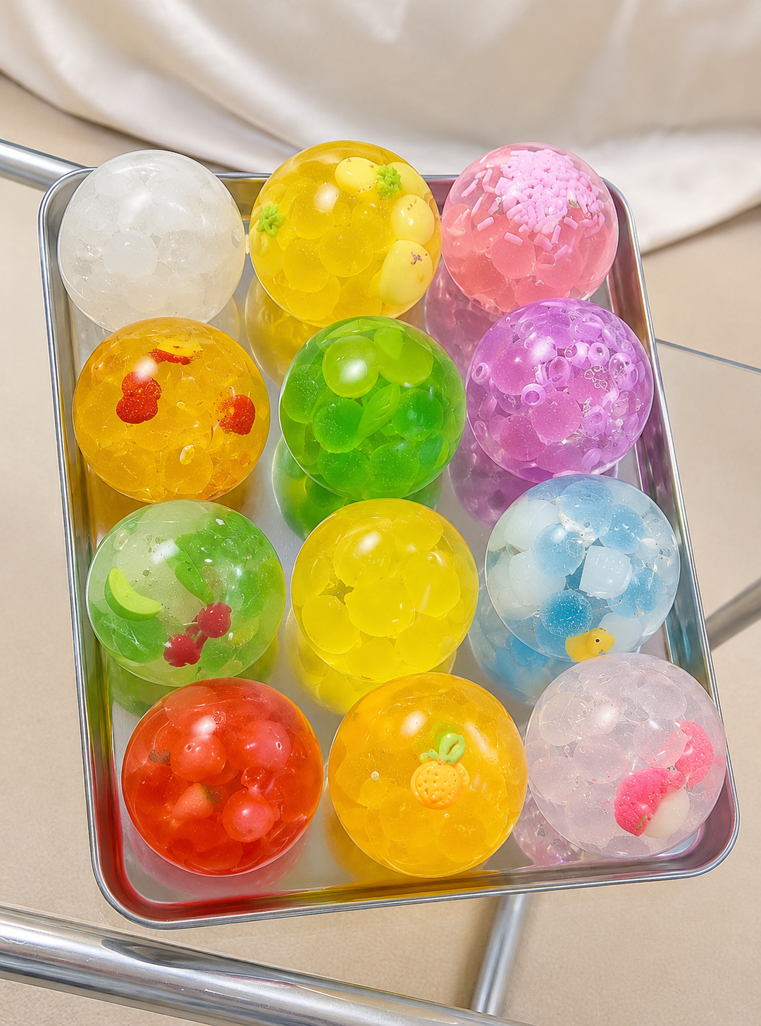 🌈 Fruit Pop Crunch™ Sensory Squishy Collection