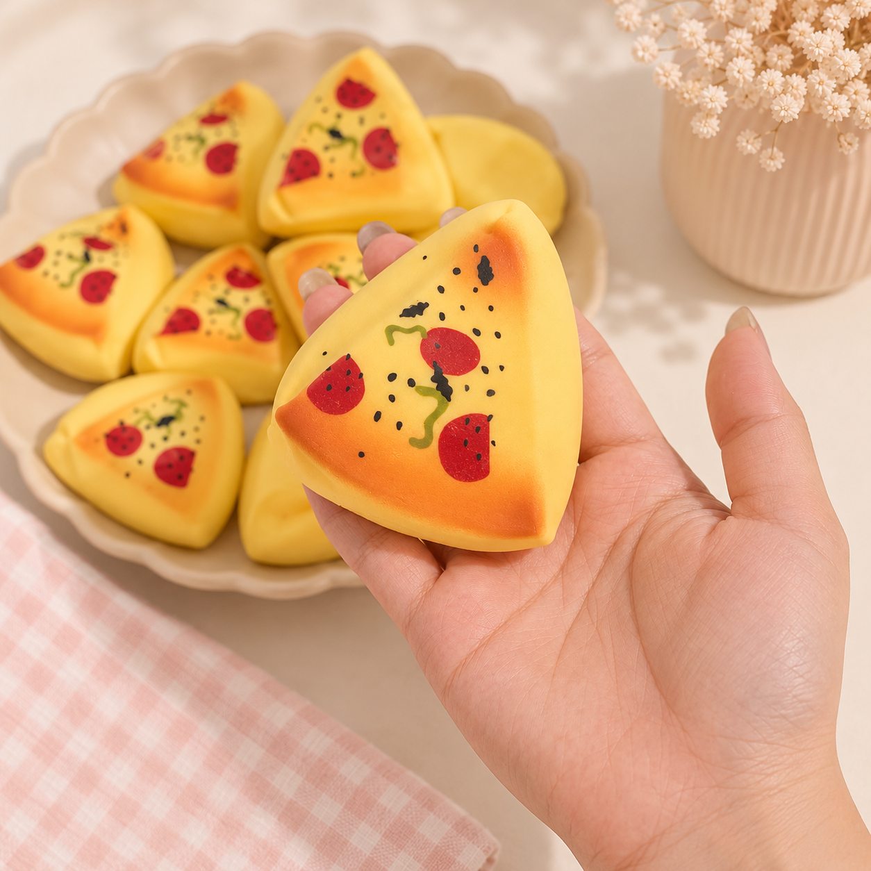 🍕 Crunchy Pizza Slice Squishy