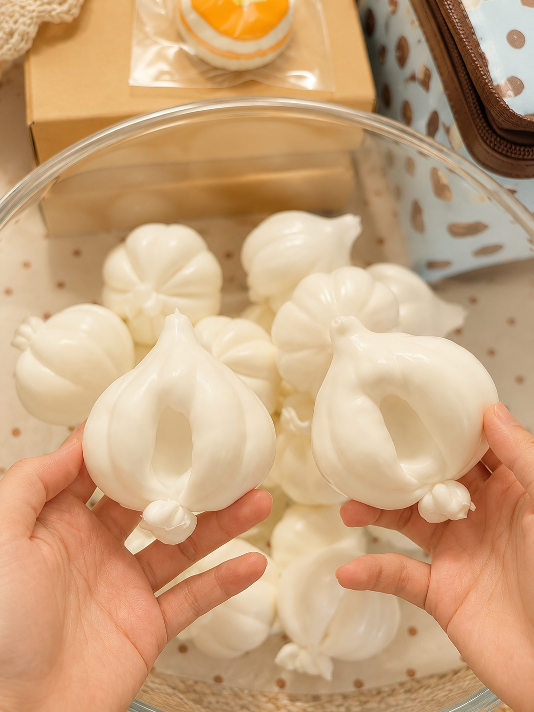 🧄 Crunchy Handmade Garlic Squishy