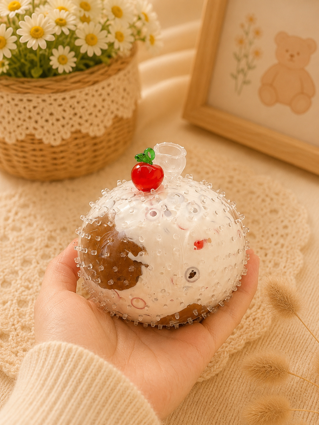 🦔🍒 Hedgehog Bead Squishy