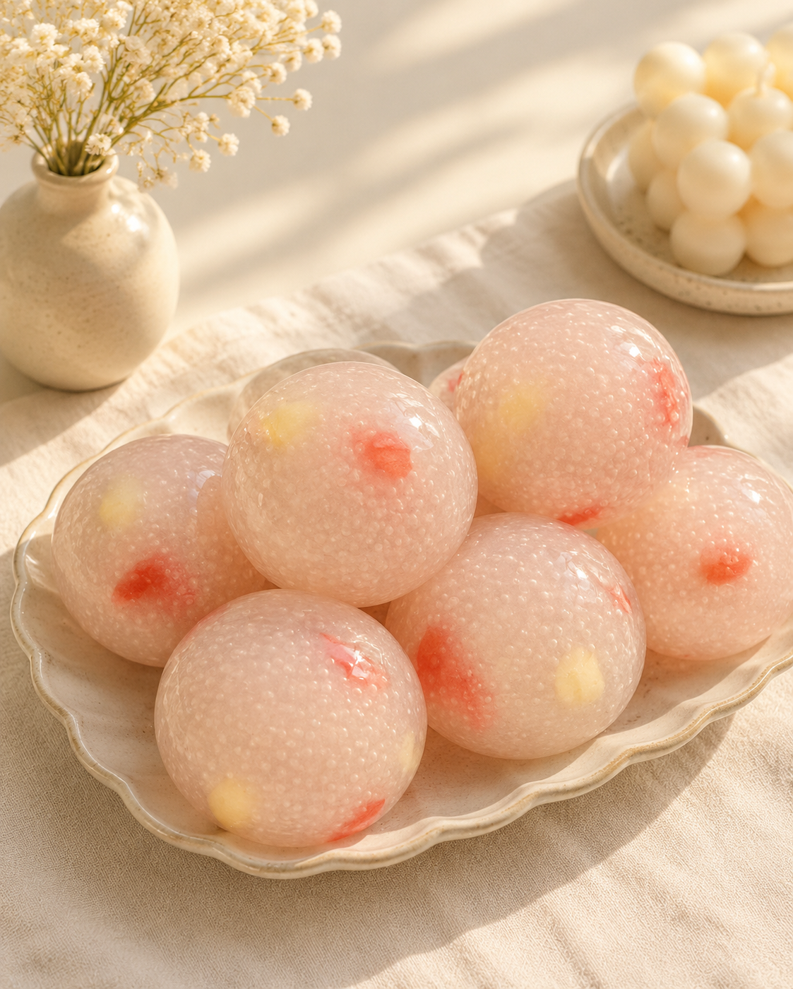 🌸🫘 Lotus Porridge Bead Squishy ✨