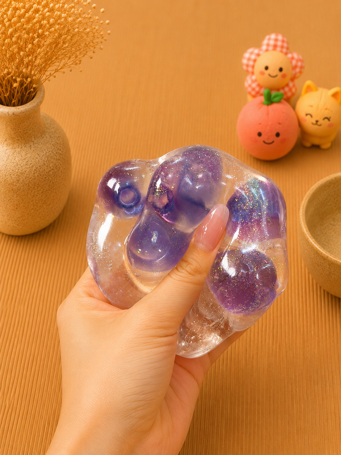 🍓🍋🫐 Fruit Splash™ Slow-Rise Marble Squishy Collection