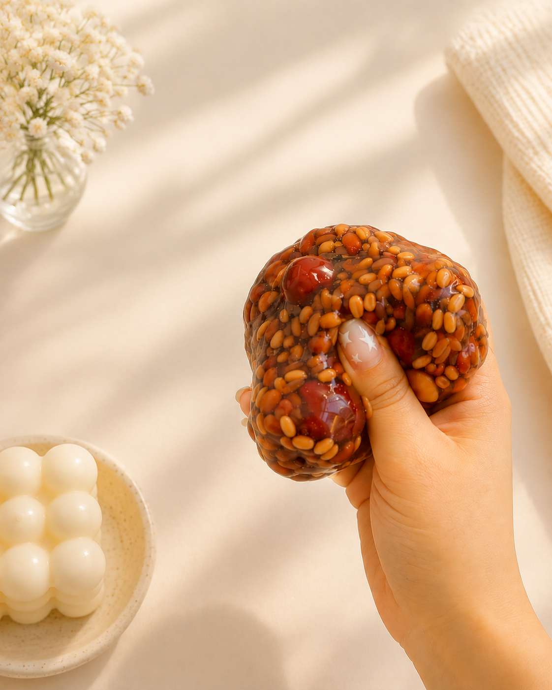 🍂❤️ Jujube Date Bead Squishy ✨