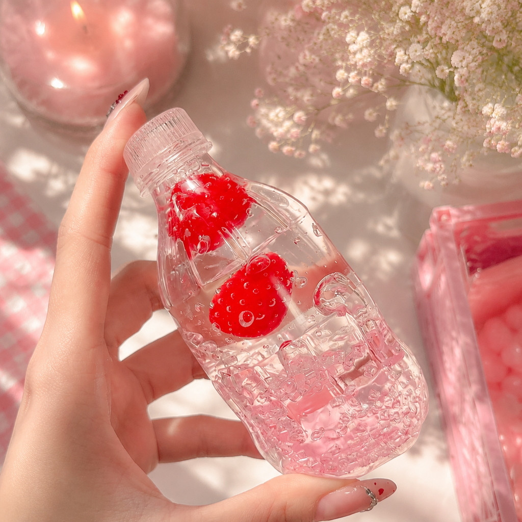 🥤 Fruit Soda Bottle Squishy 🍓🫐✨