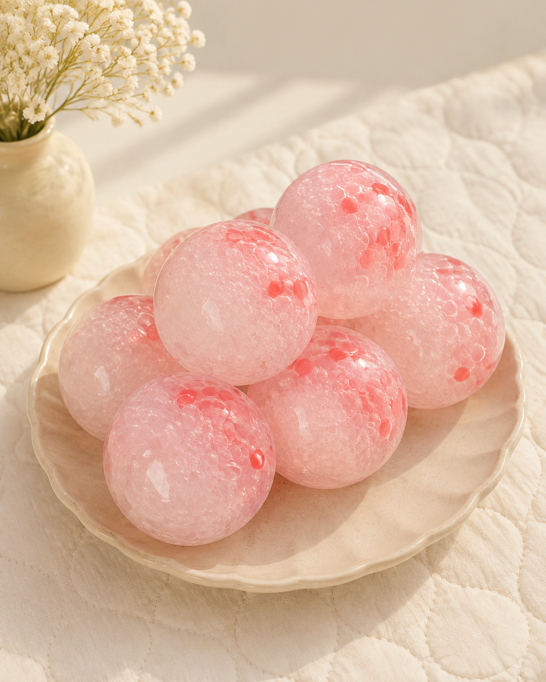 🍓❄️ Wax Berry Ice Bead Squishy ✨