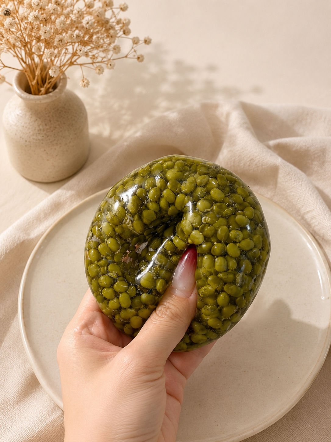 🫛💚 Green Bean Beaded Squish – Smooth, Full & Satisfying! 💚🫛