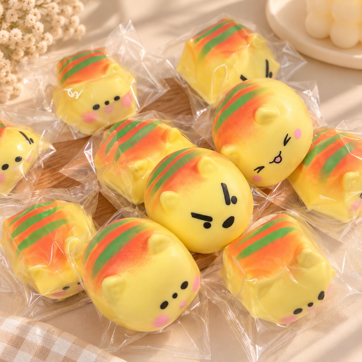 New style orange Puppy — orange crunchy squishy toy